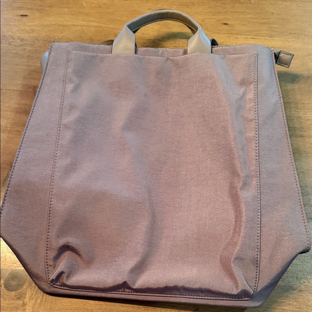 Backpack Bag Tan A New Day Shiny Medium Size Computer Roomy